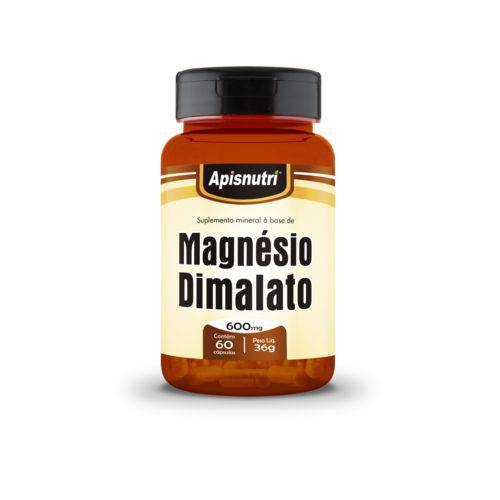Magnésio Dimalato (60 Cápsulas) 600 Mg