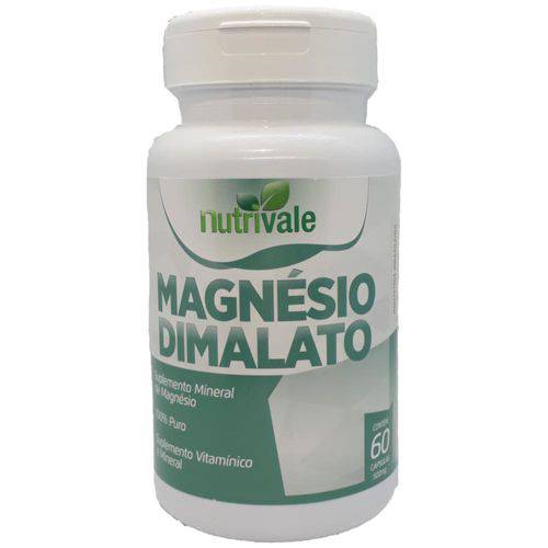 Magnésio Dimalato 60 Cápsulas de 500mg Nutrivale