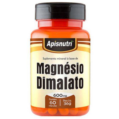 Magnésio Dimalato Apisnutri 600mg - 60 Cápsulas