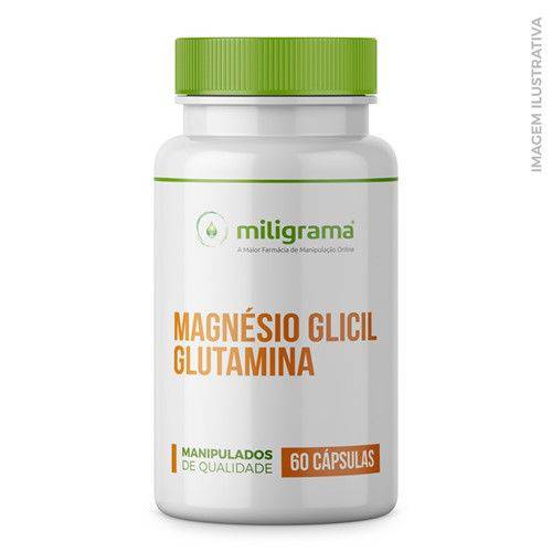 Magnésio Glicil Glutamina 400mg Cápsulas - 60 Cápsulas