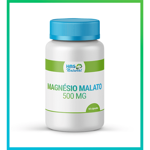 Magnésio Malato 500mg Cápsulas 60cápsulas