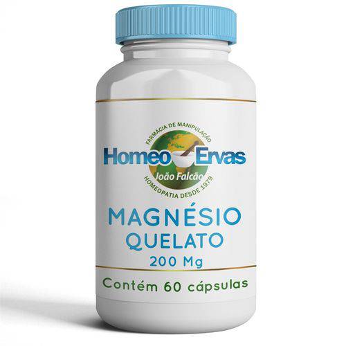 Magnésio Quelato 200 Mg - 60 CÁPSULAS