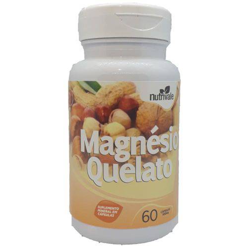 Magnésio Quelato 60 Cápsulas de 500mg Nutrivale