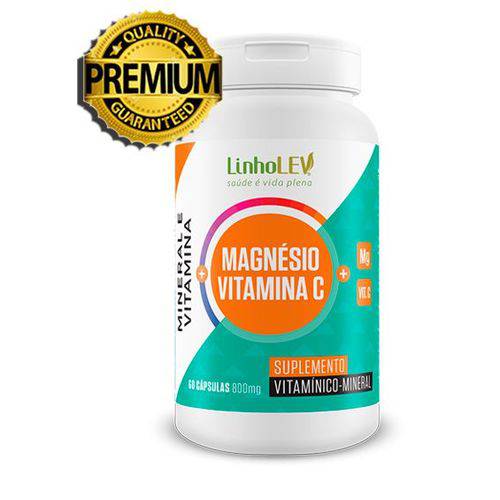 Magnésio + Vitamina C Cápsulas 800mg Premium