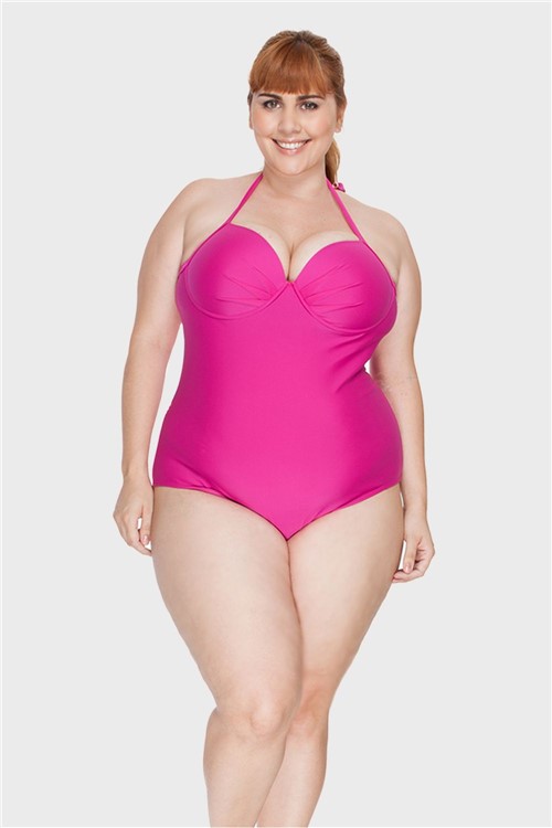 Maiô Amaranto Plus Size Pink-50