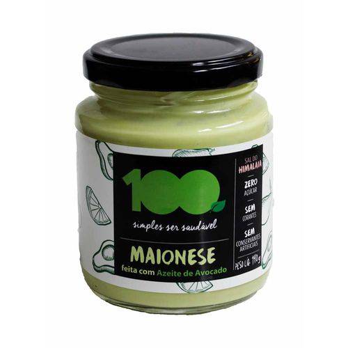 Maionese com Azeite de Avocado - 100 Foods - 190g