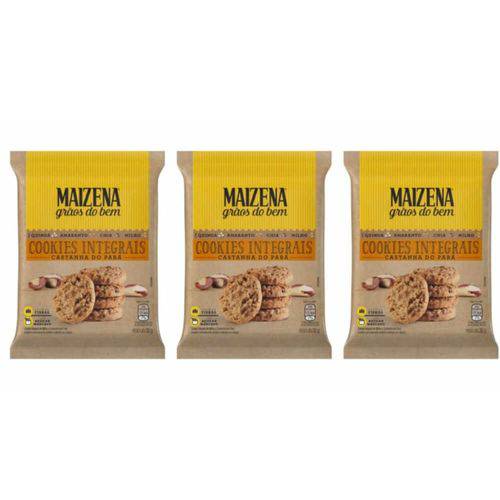 Maizena Castanha do Pará Biscoito Cookies 30g (kit C/03)