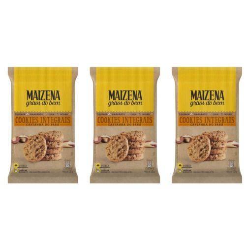 Maizena Castanha do Pará Biscoito Cookies 120g (kit C/03)