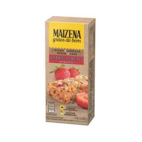 Maizena Morango Barra de Cereal C/3