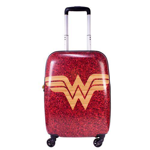 Mala de Viagem Infantil Wonder Woman MI54046WW Vermelha