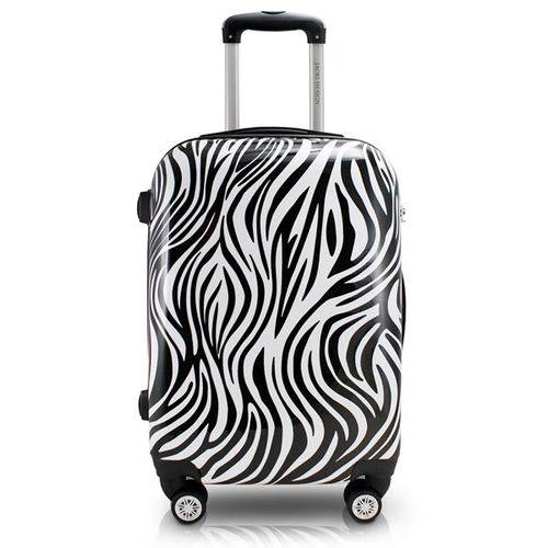 Mala de Viagem Zebra Preta Jacki Design