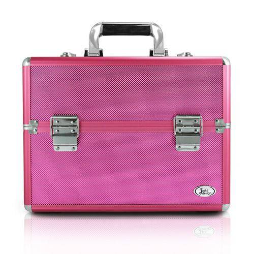 Maleta de Maquiagem Profissional Pink Grande - Jacki Design BJH17316