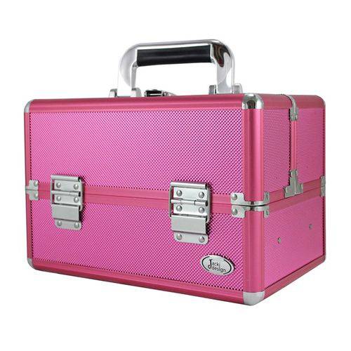 Maleta de Maquiagem Profissional Pink Pequena - Jacki Design BJH17311