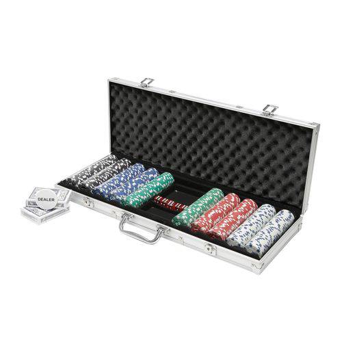 Maleta de Poker em Alumínio com 500 Fichas Prestige