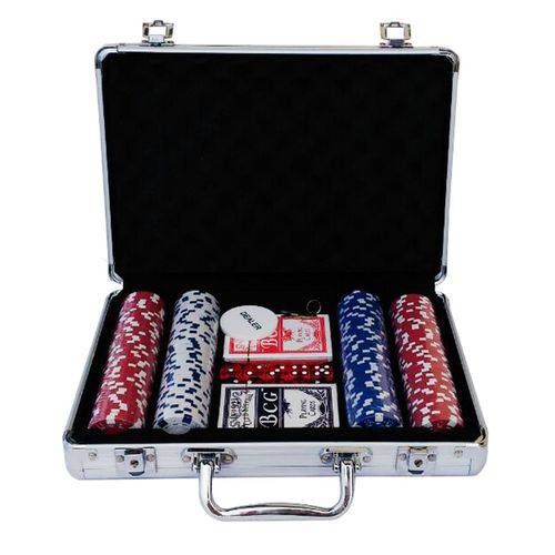 Maleta Poker Profissional 200 Fichas Numerada