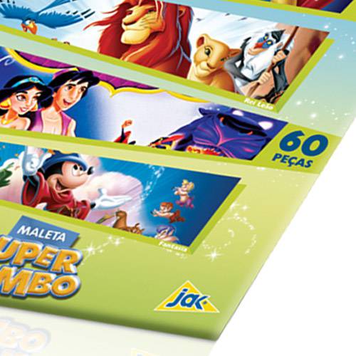 Maleta Super Combo Quebra-Cabeça 300 Peças Disney Clássicos - Jak
