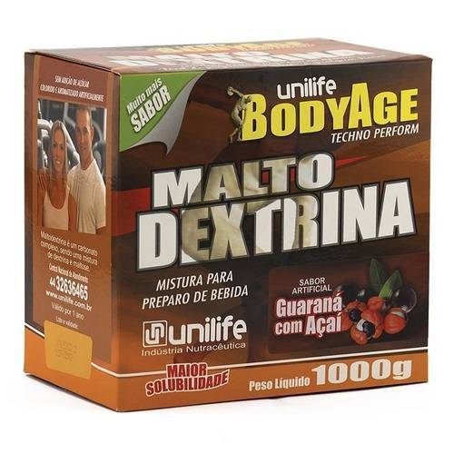 Maltodextrina 1kg Vários Sabores - Unilife