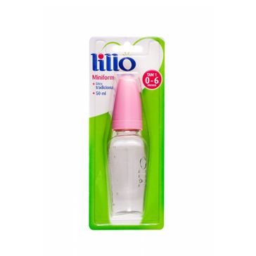 Mamadeira Lillo Miniform Rosa 50ml