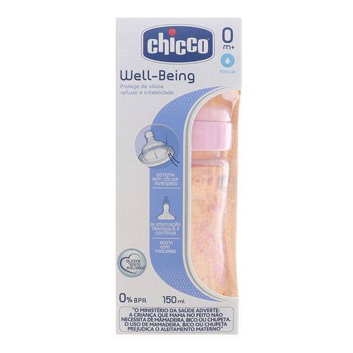 Mamadeira Wellb Pp 150ML Chicco Silicone 0M+ Girl