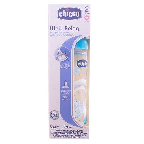 Mamadeira Wellb Pp 250ml Chicco Silicone 2m+ Boy