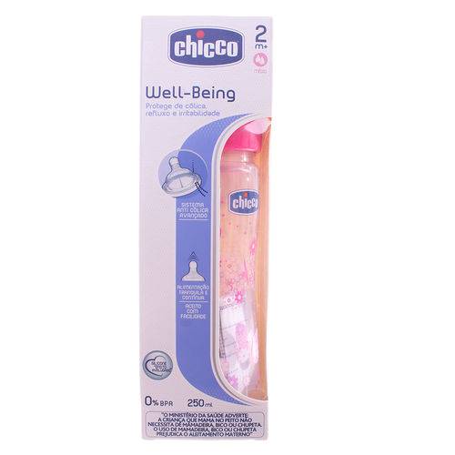 Mamadeira Wellb Pp 250ml Chicco Silicone 2m+ Girl