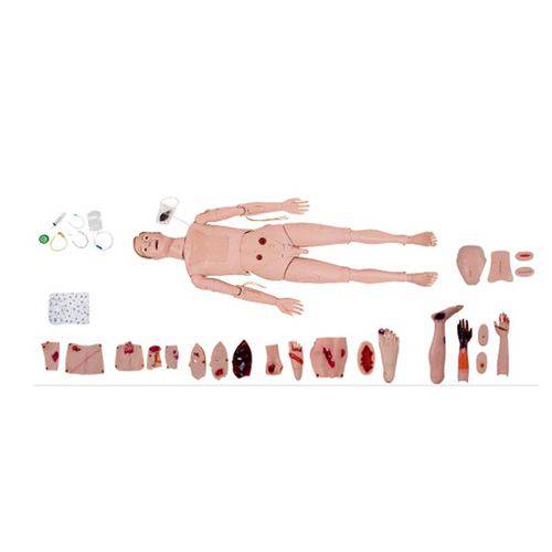 Manequim de Enfermagem para Trauma com Simulador de Edema de Glote - Anatomic - Tgd-4111