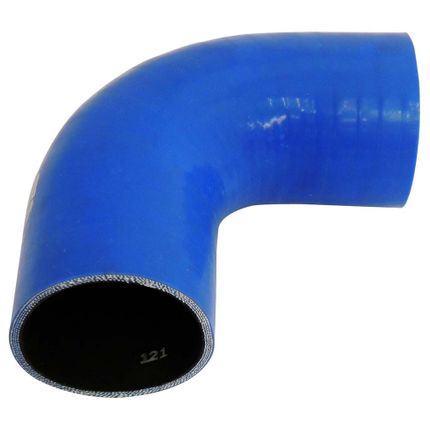Mangueira de Pressurização de Silicone SPA 90° 2 1/4" X 100mm Azul (HSIPSN02)