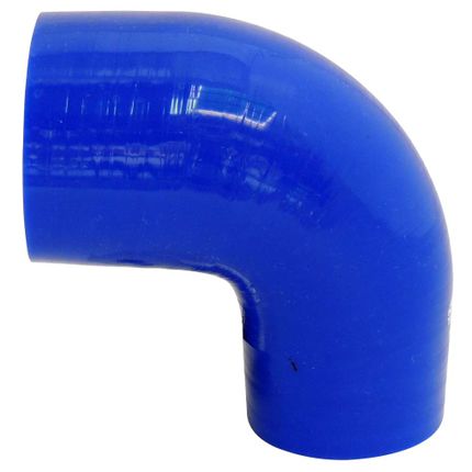 Mangueira de Pressurização de Silicone SPA 90° com Redução 2 1/2" X 3" X 100mm Azul (HSIPSND03)