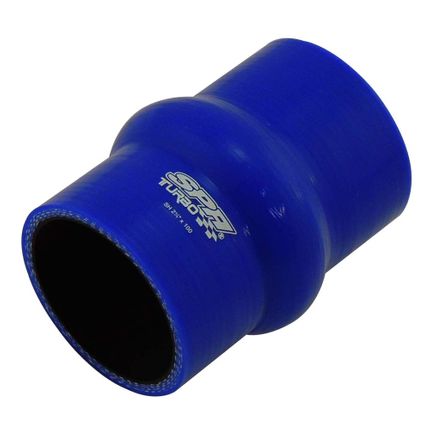 Mangueira de Pressurização de Silicone SPA Reta com Hump 2"1/4 X 100mm Azul (HSIPSRH02)