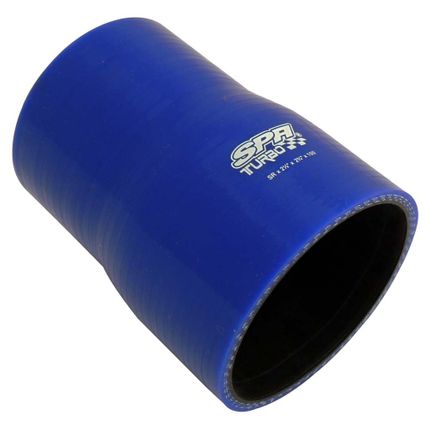 Mangueira de Pressurização de Silicone SPA Reta com Redução 2 3/4" X 2 1/2" X 100mm Azul (HSIPSRD07)