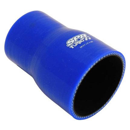 Mangueira de Pressurização de Silicone SPA Reta com Redução 2 1/2" X 2" X 100mm Azul (HSIPSRD02)