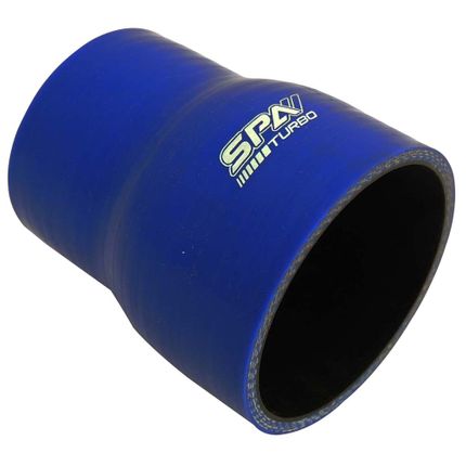 Mangueira de Pressurização de Silicone SPA Reta com Redução 3" X 2 1/2" X 100mm Azul (HSIPSRD08)