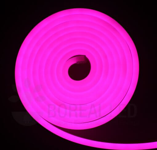 Mangueira LED Neon Flex Luz Rosa Pink 3m IP65 110V Uniled