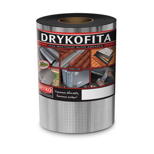 Manta 15cm Drykofita Aluminio Rolo com 1o Metros - Dryko