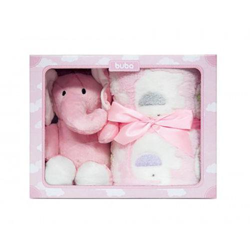 Manta Gift Elefantinho Rosa - Buba Toys