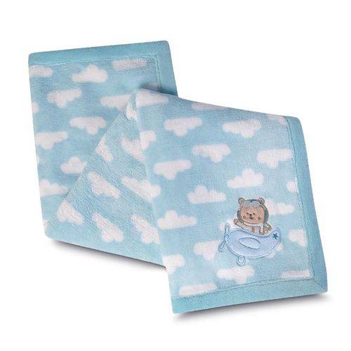Manta para Bebê Fleece Bordada Mini com 1 Peça | Lepper