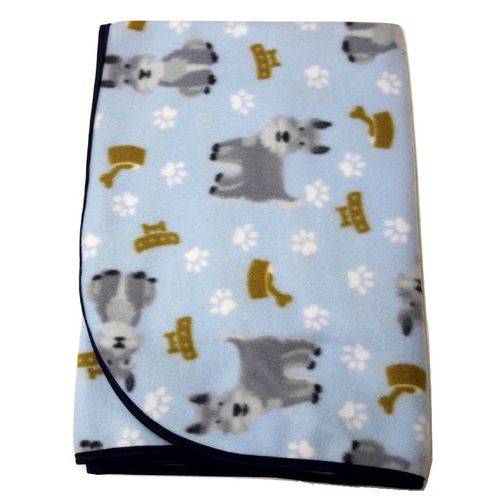Manta Pet Cobertor Cachorro Gato em Soft Binnopet ( 1mt X 75cm) - Azul