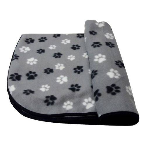 Manta Pet Cobertor Cachorro Gato em Soft Binnopet ( 1mt X 75cm) - Cinza