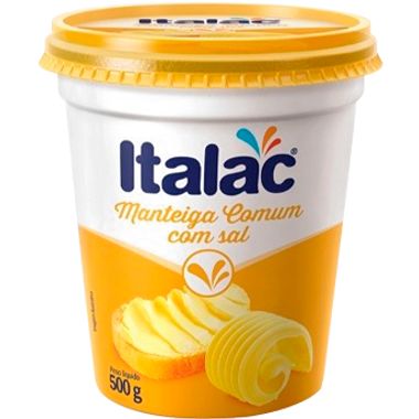 Manteiga com Sal Italac 500g