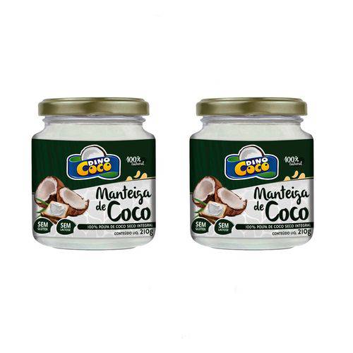 2 Manteiga de Coco 210 Grs Cada Dinococo