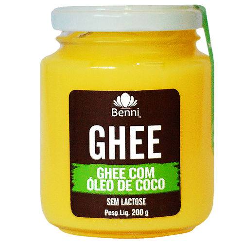 Manteiga GHEE com Óleo de Coco 200g - Benni Alimentos -