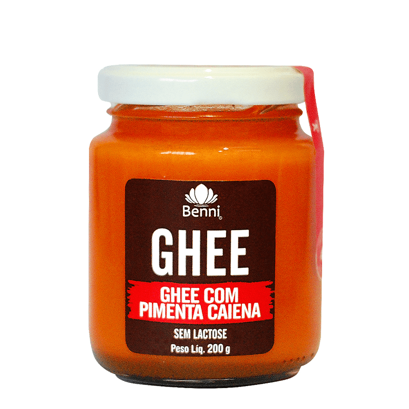 Manteiga Ghee com Pimenta Caiena 200g - Benni