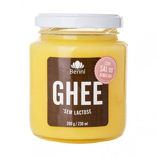 Manteiga GHEE com Sal Rosa do Himalaia 200g - Benni