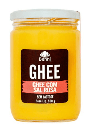 Manteiga Ghee com Sal Rosa do Himalaia 500g - Benni
