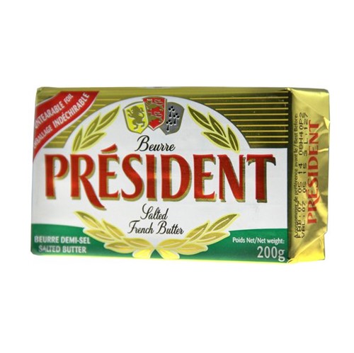 Manteiga Tablete President 200g com Sal