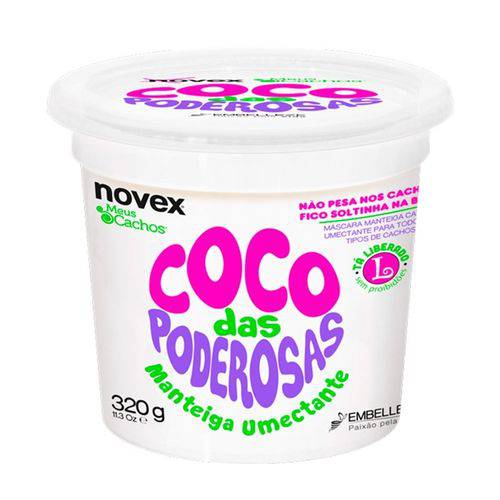 Manteiga Umectante Novex Meus Cachos Coco das Poderosas 320g