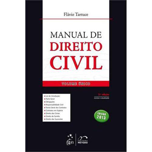 Manual de Direito Civil - Volume Unico - 3 Ed