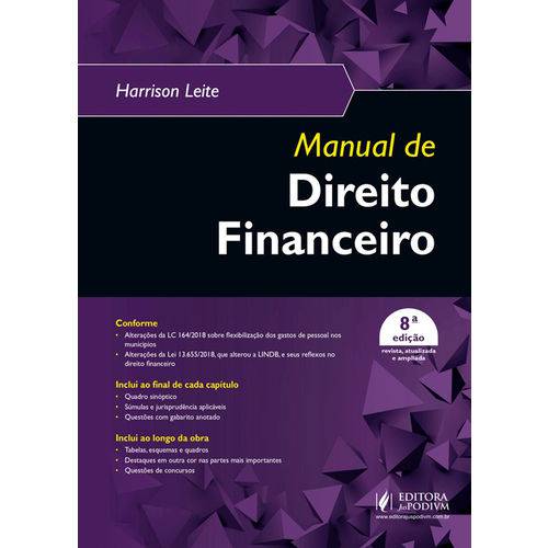 Manual de Direito Financeiro - 8ª Edição (2019)