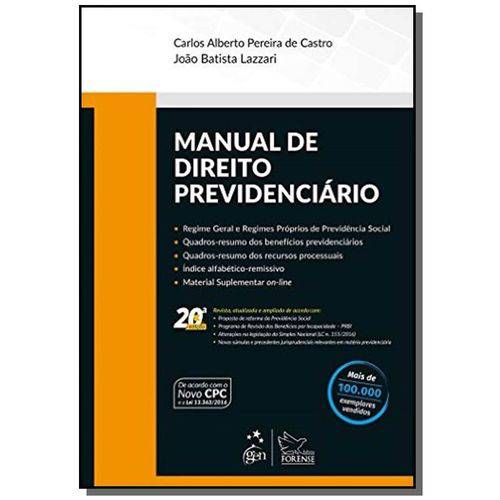 Manual de Direito Previdenciario - 20a Ed