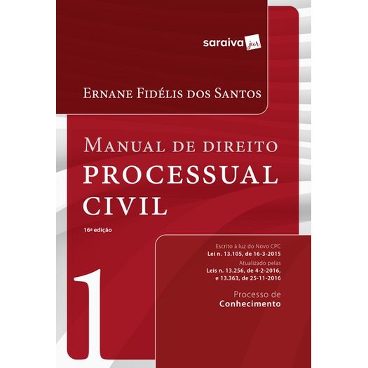 Manual de Direito Processual Civil - Vol 1 - Saraiva